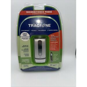 TRACFONE MOTOROLA W376G SILVER FLIP PHONE‎ - NEW